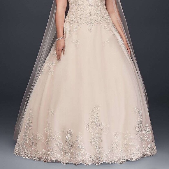 Rose Gold Wedding Dress - Picture 3 of 5